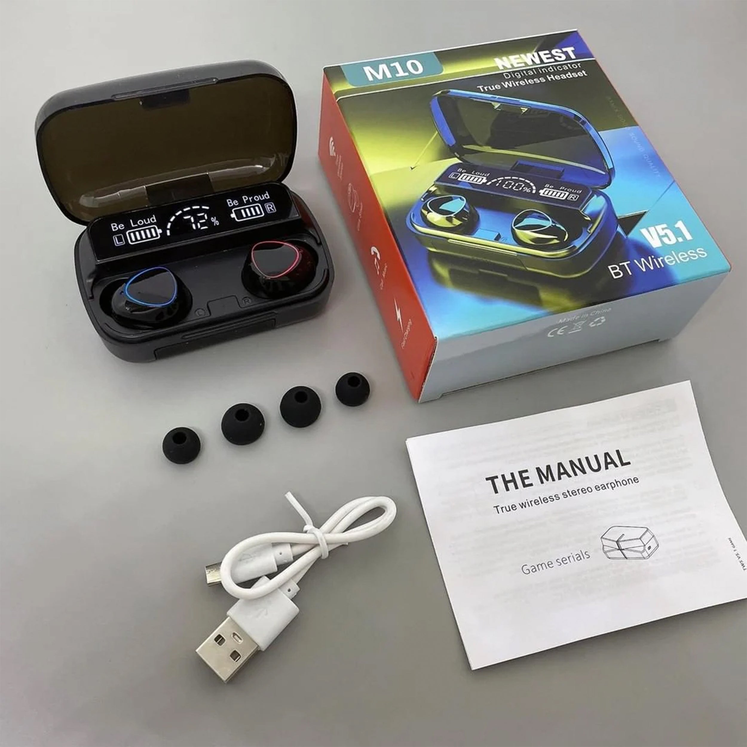 M10 TWS Bluetooth Earbuds